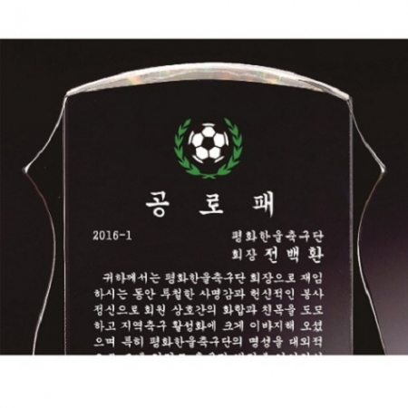 화이트 블랙 투톤 크리스탈 상패 #3