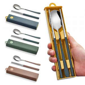 휴대용 수저세트 등산용 수저통 수저케이스