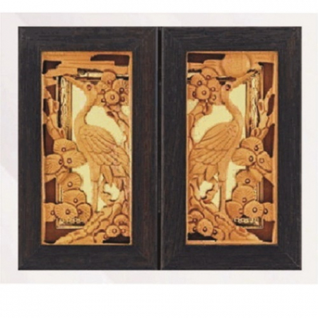 웬지 입체 금송학 캐리커처 상패 #8