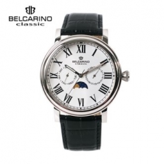 [BC6183SW] 벨카리노 실버 문페이스 멀티 워치