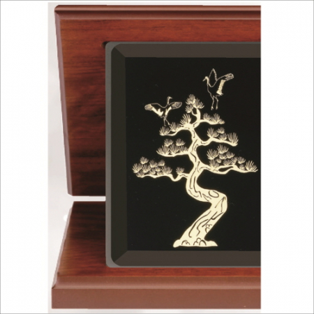 블랙 크리스탈판  소나무샌딩  가리비 상패 #6