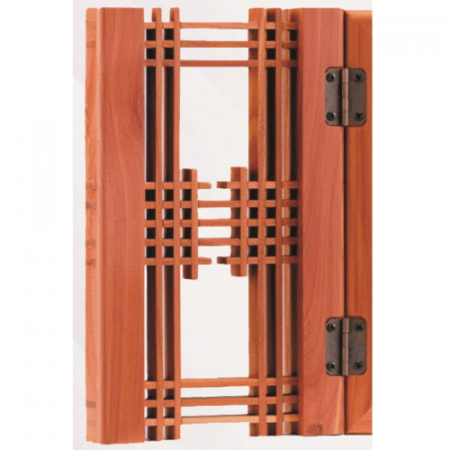 향 양면 문살 꽃잎 금도금 고전패 #3