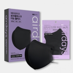 에어데이즈 더뉴보건용 마스크플러스 (KF94 / 대형 / 블랙)