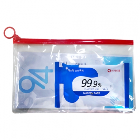 휴대용 심플 키트 KF94, 물티슈 10매 #2