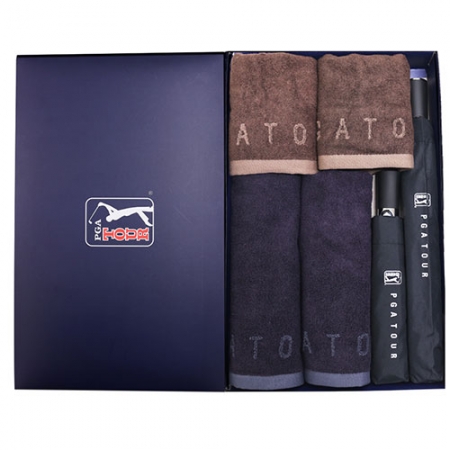 PGA 2단 자동 / 3단 7K 완전자동 무지 우산 + 170g 죽사 타올 4P 세트 (대) #2