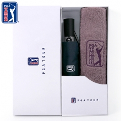 PGA 3단 7K 완전자동 무지 우산 + 190g 호텔타올세트