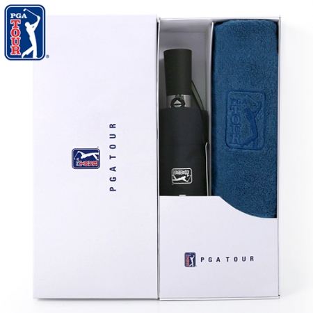 PGA 3단 7K 완전자동 무지 우산 + 170g 면사 타올세트 #2