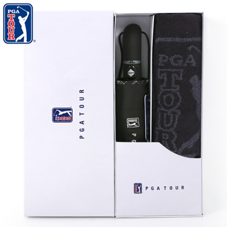 PGA 3단 7K 완전자동 무지 우산 + 170g 죽사 타올세트 #2