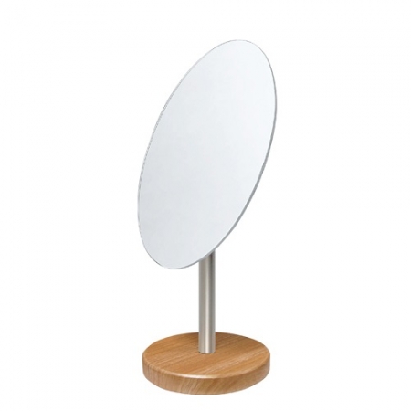 ST-314우드 빈티지 우드 받침 탁상거울 #2