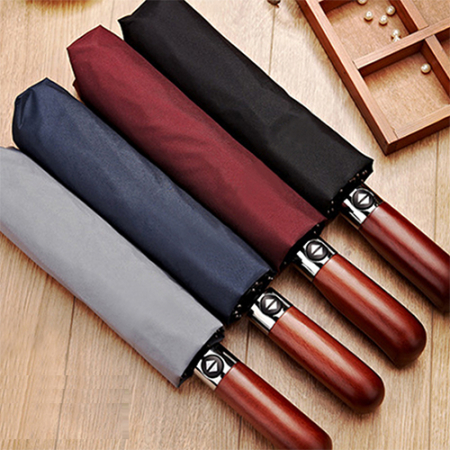 듀홈 프리미엄 우드 손잡이 매직 3단우산 4칼라 #3