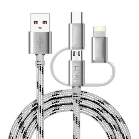 하이온A3 3in1 고속충전케이블 5핀 8핀 C타입 고속충전용 #5