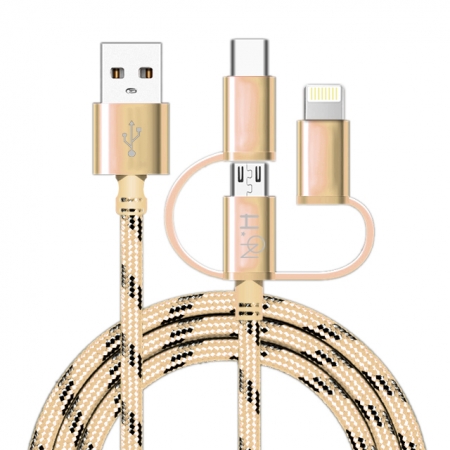 하이온A3 3in1 고속충전케이블 5핀 8핀 C타입 고속충전용 #2