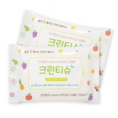 천연펄프  종이 물티슈 (20매- 과일)