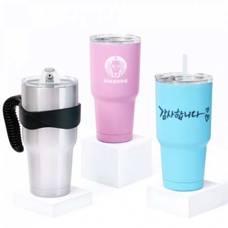 (H- 047) 스텐 텀블러 900ml / 진공 / 풀칼라 #3