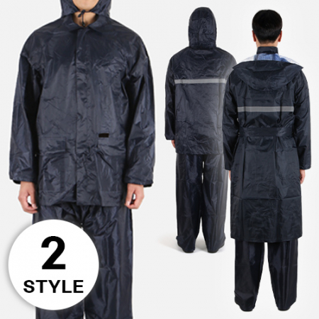 등 반사띠 안전 상하세트 우비 or 코트 우의 #2