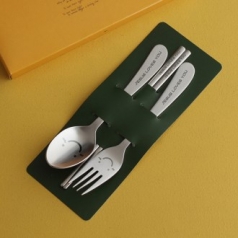 윙크스마일 아동수저 3P 스푼 포크 젓가락 세트