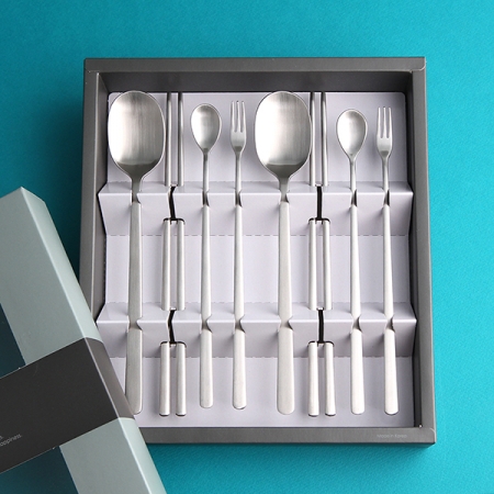 실버 스퀘어 2인수저 & 롱 스푼 포크 #2
