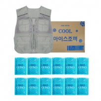 쿨아이스 조끼 여름 조끼 안전조끼 (아이스팩 포함)