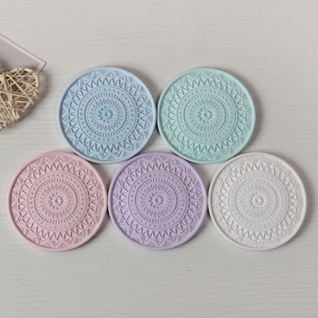 에코키친 만다라 문양 규조토 컵받침 CAH441 #2