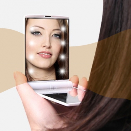 EL 사각 파스텔 LED 손거울 CAH380 #2