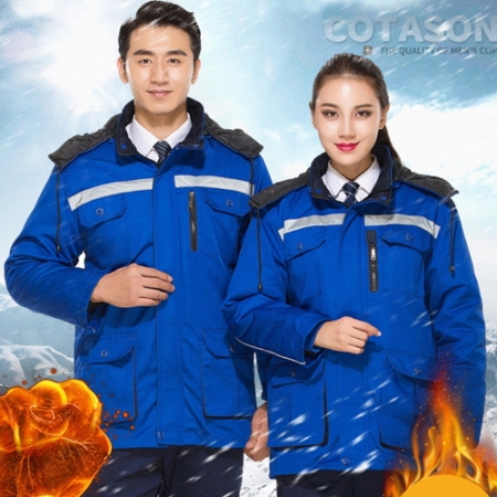 C306 겨울용 긴팔 반사 단체복 작업복 근무복 CAH368 #2