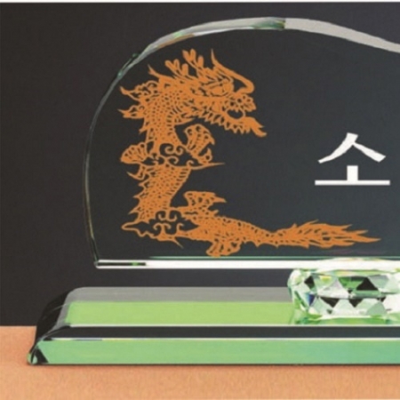 그린 칼라 크리스탈 명패2 #3