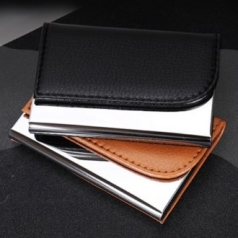 MP 라운드 가죽 명함집 CAH202