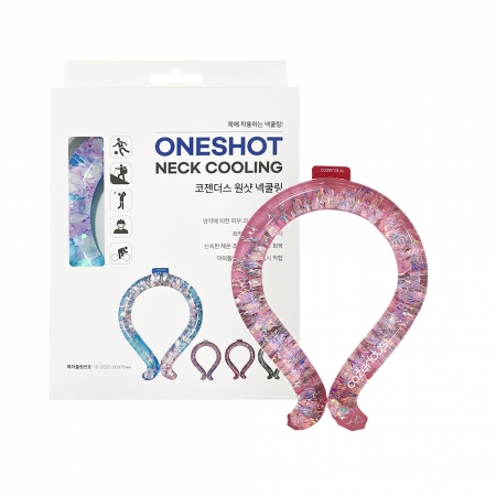 코젠더스 홀로그램 넥쿨링 기본 단포장 (핑크) #2