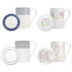 [한국도자기] 뚜껑 머그 1인세트