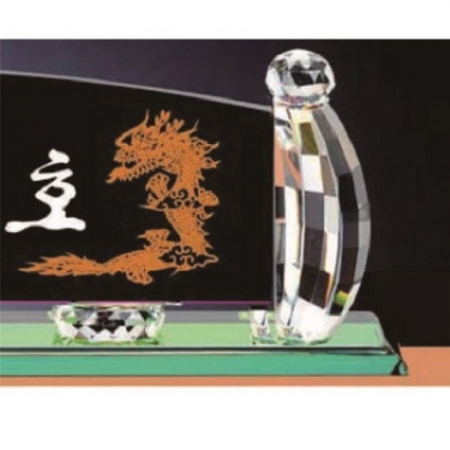 블랙 칼라 크리스탈 명패 9 #5