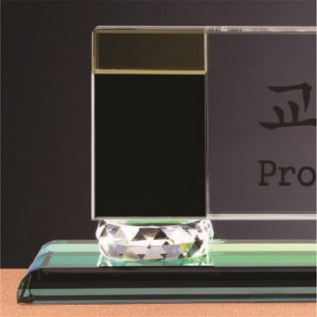 화이트 투톤 칼라 크리스탈 명패 15 #3