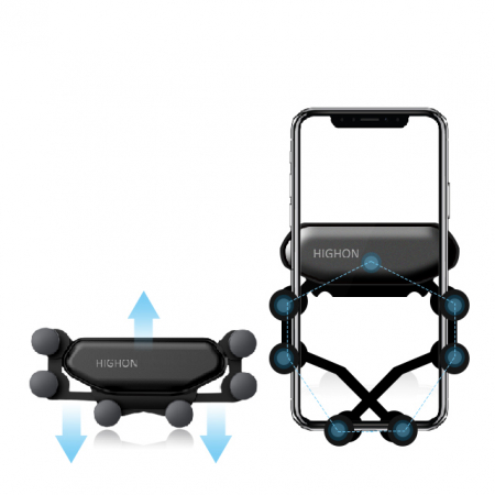 하이온 차량용 송풍구형 스마트폰 중력 거치대 HC- 2 #3