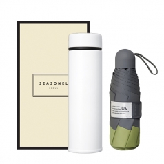 시즈넬 선물세트 M45 텀블러+고급5단우산