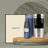 시즈넬 선물세트 고급5단우산+럭셔리 텀블러