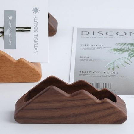 MP 검은호두나무 원목 마운틴 명함 홀더 CAH553 #2