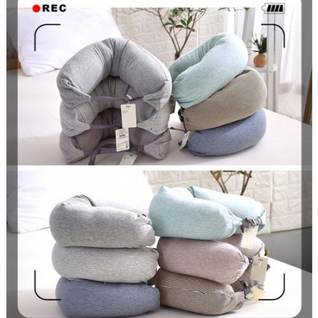 EL U자형 컬러 스판 코튼 목베개 CAH572 #2