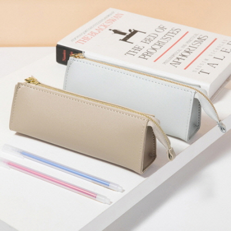 MP 삼각형 가죽 학생 심플 필통 CAH582 #2