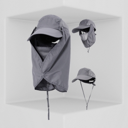 EL 야외 등산 낚시 자외선 차단 탈착식 차양 모자 CAH664 #2