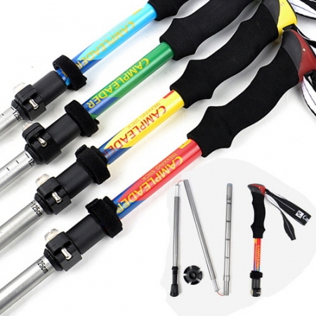 EL 야외 등산 트레킹 5 섹션 알루미늄 접이식 지팡이 CAH657 #2