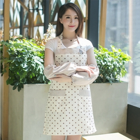EL 폴카 도트 와팬 장신 투포켓 앞치마 CAH837 #2