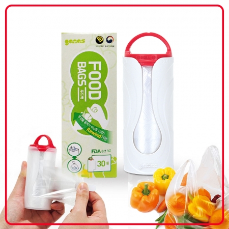 푸드백 휴대용 비닐롤백 빨강 #2