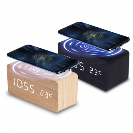 미자2인10W 고속B 무선A 충전 나무시계 #2