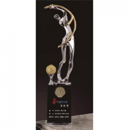 크롬 크리스탈 투톤 골프트로피 6 #2