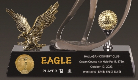 명품 청동 크리스탈 남성 골프 트로피 3 #5