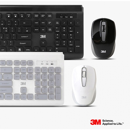 3M 무선 멤브레인 키보드 옵티컬 마우스 콤보세트 MK150 #2