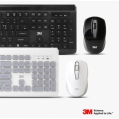 3M 무선 멤브레인 키보드 옵티컬 마우스 콤보세트 MK150