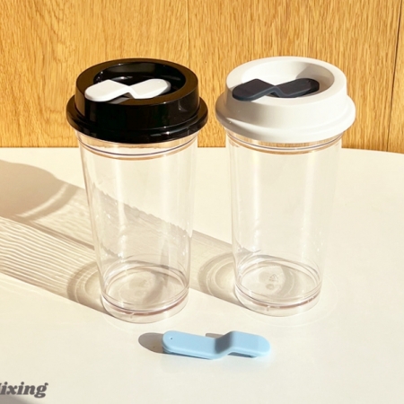 티스카페 투명 리유저블 텀블러 + 스토퍼 #5