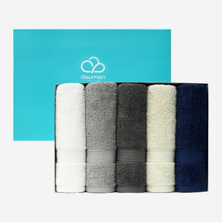 클라우망 향균 코마사 호텔수건 190g x 5장 세트 #2