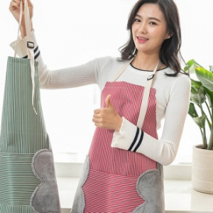행주가 달린 손닦는 방수앞치마
