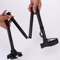 실버라이프 튼튼한 접이식 높이조절 베이직 노인 지팡이 CBH168